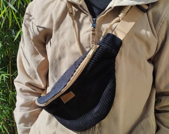 Men's corduroy fanny pack.