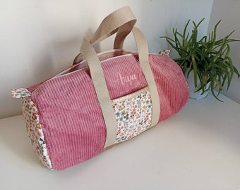 Wochenendtasche, Tanztasche, Tasche für den Weg zum Kindermädchen. Bowlingtasche, Reisetasche, personalisierbar, Kindertasche. viele Stoffe zur Auswahl