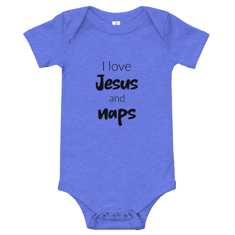 I Love Jesus and Naps Onesie Christian Bodysuit Baby Bodysuit Christian ...