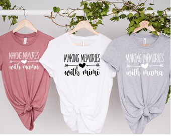 Making Memories With Mimi T-Shirt, Matching Mommy Daughter T-Shirt, Mother's Birthday Gift, Birthday Present For Mom, Mother's Day T-Shirt