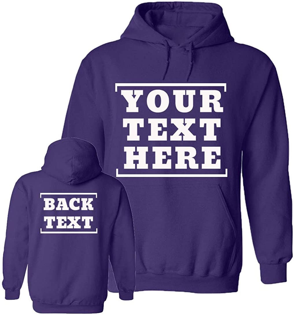 Customized Personalized Hoodie Sweatshirt Diy Front Back Sided Etsy