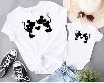 Mickey Mouse Minnie Mouse Love, Matching Family Vacation Shirts, Family Time, Disney Family Vacation Tee 2022, Mickey & Minnie Love T-Shirt