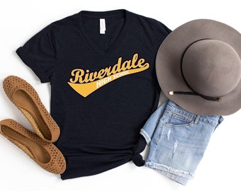 Riverdale V-Neck T-Shirt, Riverdale Merch, Netflix Show V-Neck Tee, Archie Comics Shirt, Betty, Jughead, Cheryl, Riverdale High, Teen Drama