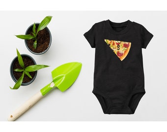 Pizza Slice Onesie - Baby Bodysuit- Baby Gift, Baby Outfit, Pizza T-shirt, Pizza Onesie, Pizza One Slice Onesie, Pizza Bodysuit