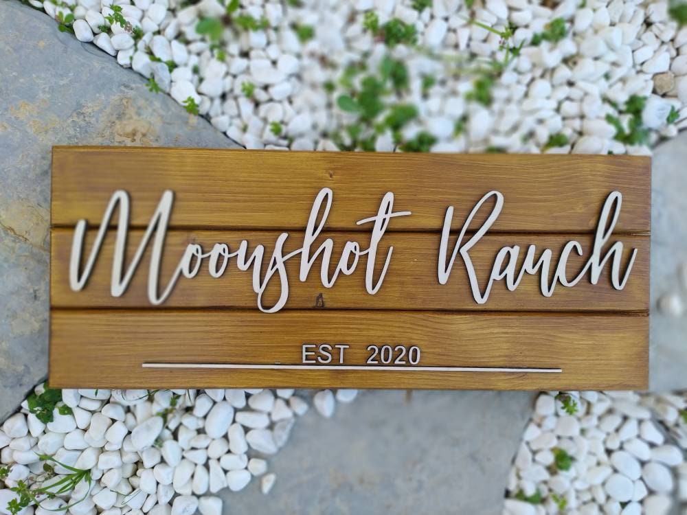 Personalized Business Sign Custom Established Sign Pallet Etsy