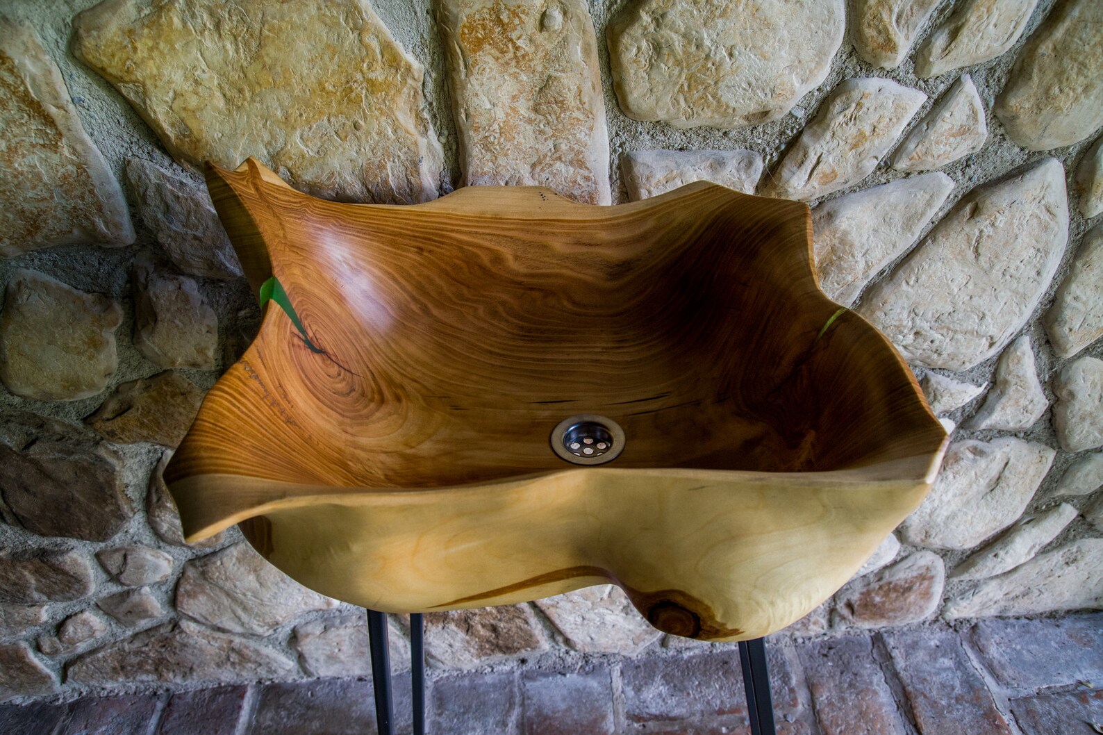 Unique Handmade Wooden Sink With Epoxy Details / Functional Etsy
