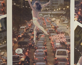 Good Traffic - 3 Colour Risograph A4 Print