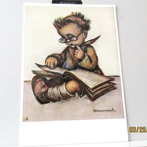 vintage Hummel - L'érudit - Carte postale