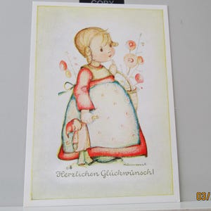 vintage Hummel - Félicitations - Carte postale