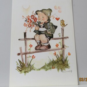 vintage Hummel - Friendly World - Outlook - Carte postale