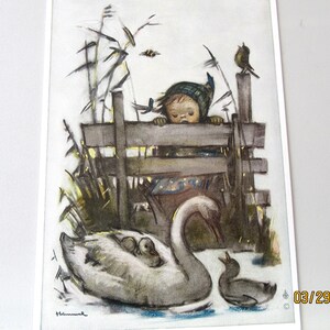 vintage Hummel - Feathered Friends - Carte postale