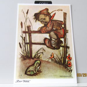 vintage Hummel - Le héros - Carte postale