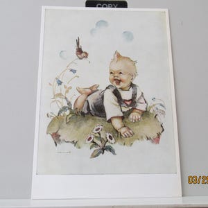 Hummel vintage - Regardez le monde - Carte postale