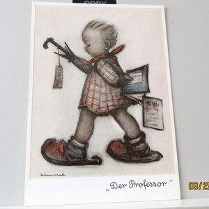 vintage Hummel - Le professeur - Carte postale