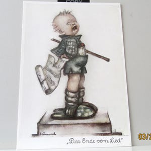 Hummel vintage - La fin de la chanson - Carte postale