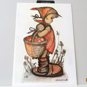 vintage Hummel - Aller en ville - Carte postale