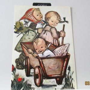 Hummel vintage - Happy Ride - Carte postale