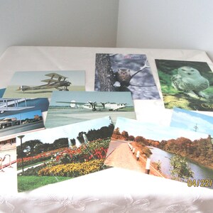 9 cartes postales anciennes de l'Ontario, lot 1