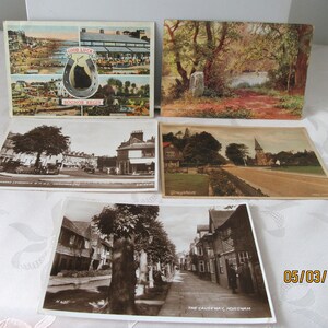 5 cartes postales vintage de la Seconde Guerre mondiale - Angleterre
