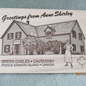 Île-du-Prince-Édouard en bois « Green Gables » – Canada – Carte postale