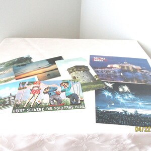 Lot 2 de 7 cartes postales anciennes de l'Ontario