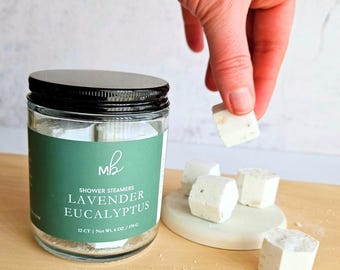 Mini Aromatherapy Shower Steamers | Lavender Eucalyptus, Spa Gifts
