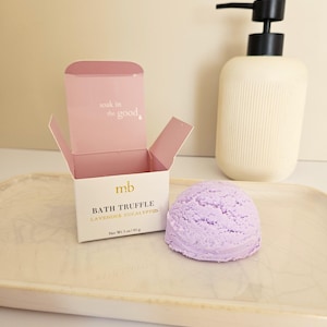 Trufa de baño de lavanda y eucalipto / Baño de burbujas, Barra de burbujas, Baño hidratante, Regalo de spa, Regalos de autocuidado