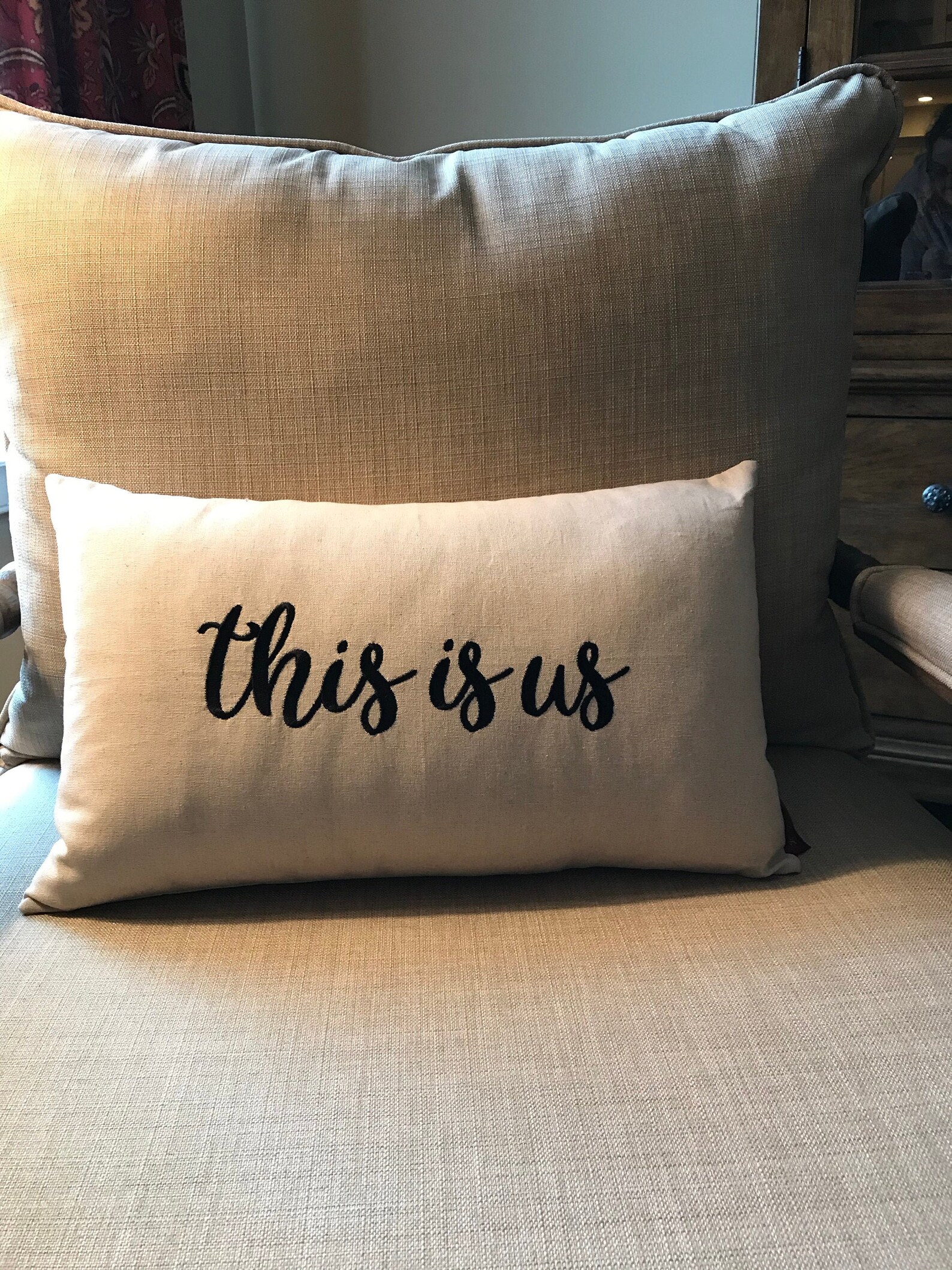 Embroidered this is Us Pillow Etsy