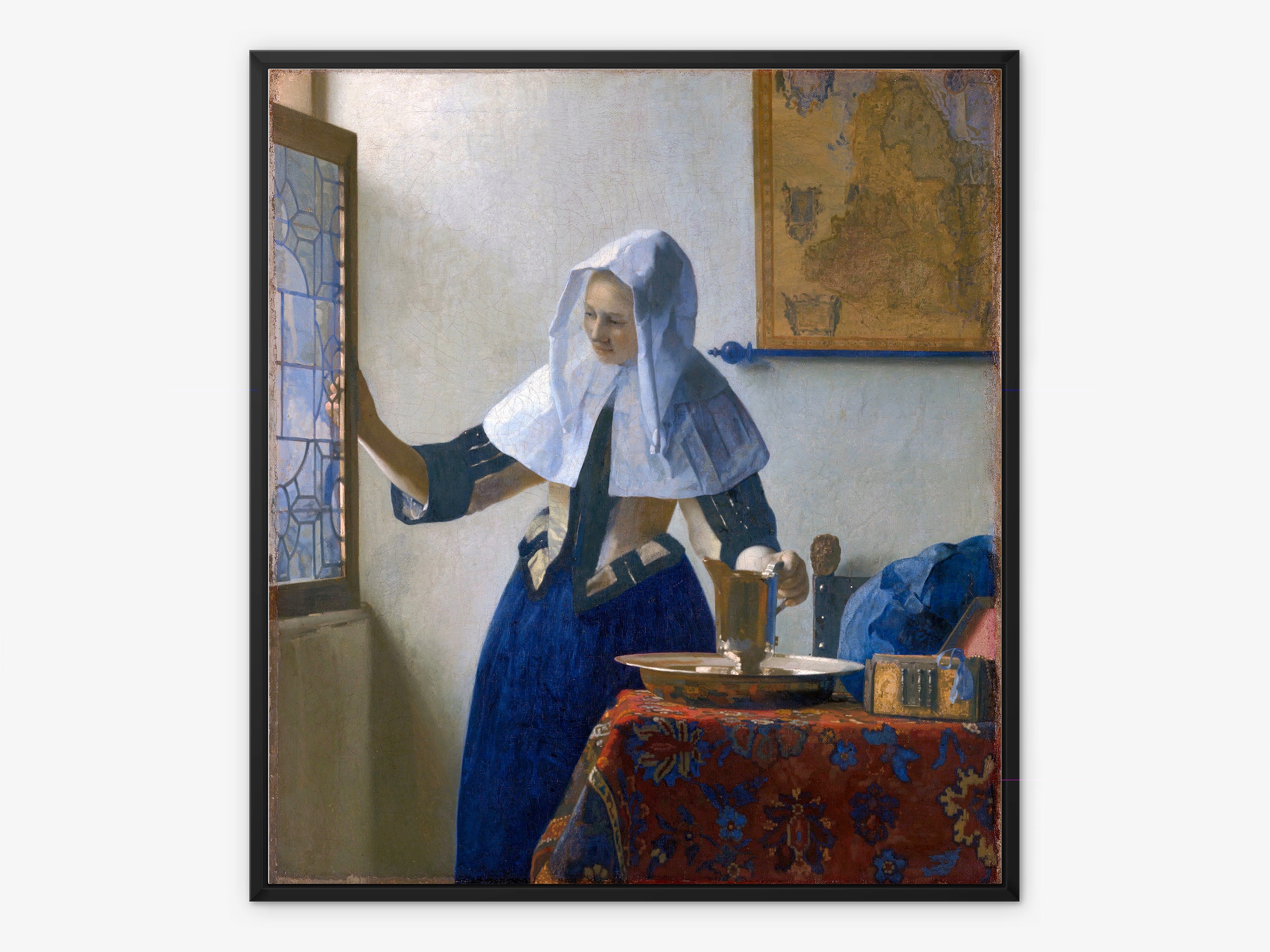 Vermeer Giclee Art Print Young Woman With A Water Pitcher Etsy