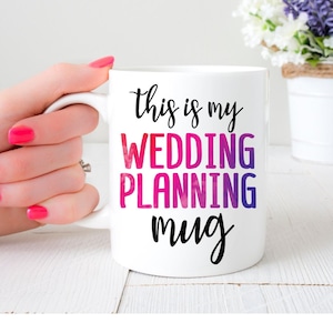 これは私の結婚式の計画マグカップです | 結婚式の計画 | 花嫁になる人へのマグカップ | 婚約ギフト | 花嫁へのギフト | ブライダルシャワーギフト