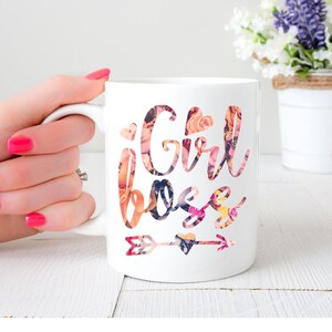 Girl Boss Cute Women Entreprepreneur Mug | Gift For Boss | Self Employment Gift | Boss Appreciation | Gift For Friend | Gift For Her