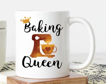 Baking Queen Mug | Cute Coffee Mug | Cute Baking Mug | Gift For Baker | Baking Gift Mug | Baking Business | Gift For Her | Cupcake Queen