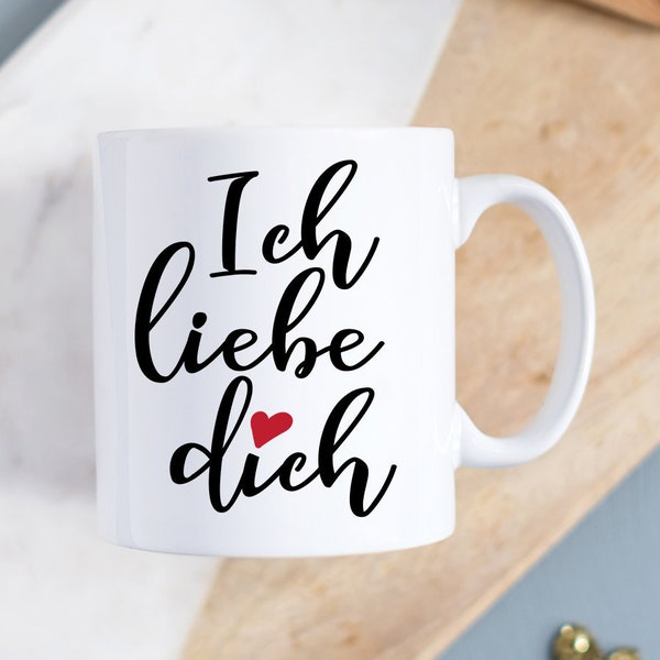 Ich Liebe Dich | Couple Mugs | Valentines Day | Romantic Gifts | German Gifts | Mugs Couple In Love | I Love You Mug | Love Valentines