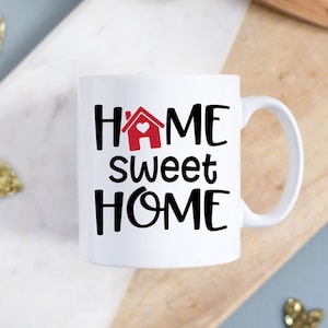 Süße Zuhause Tasse | Neue Hausbesitzer | Einweihungsparty Geschenk | Geschenk für Hausbesitzer | Geschenk vom Makler | Erstes Zuhause zusammen Becher