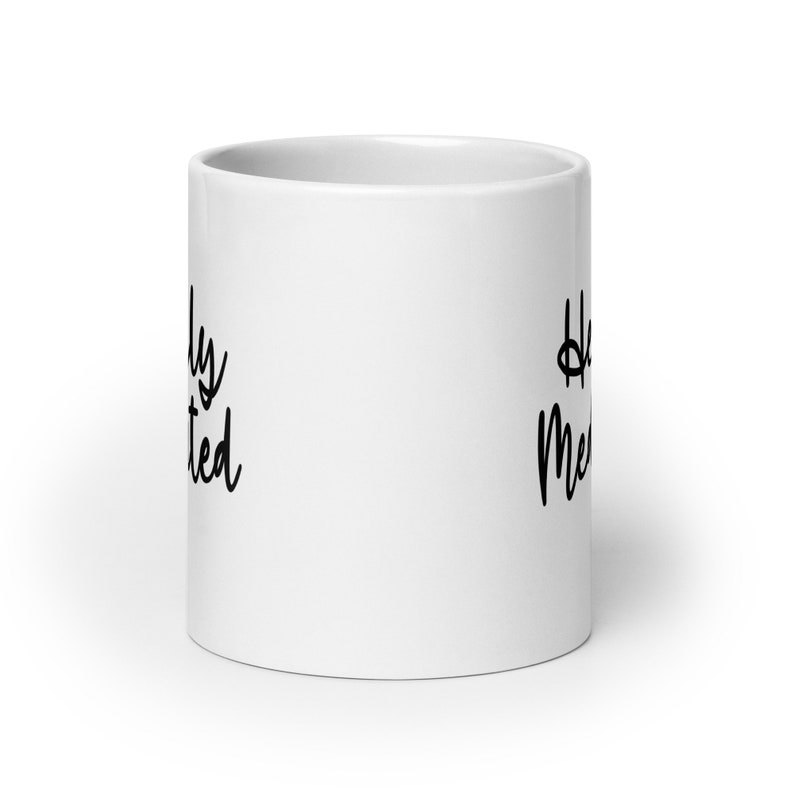 Heavily Meditated Funny Mindfulness Mug | Cute Meditation Mug | Yoga Mug | Gift For Yoga Instructor | Gift For Yogi | Namaste Mug image 6