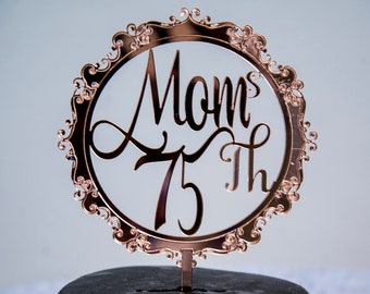 Customizable Mom's Birthday Cake Topper