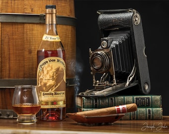 Bourbon Bottle, print, Pappy Van Winkle, Kentucky art, kentucky, kentucky photography, Kentucky Bourbon, Weller