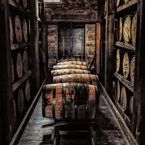Bourbon Barrel print from Woodford reserve, Man Cave, Kentucky art, kentucky photography, Bourbon