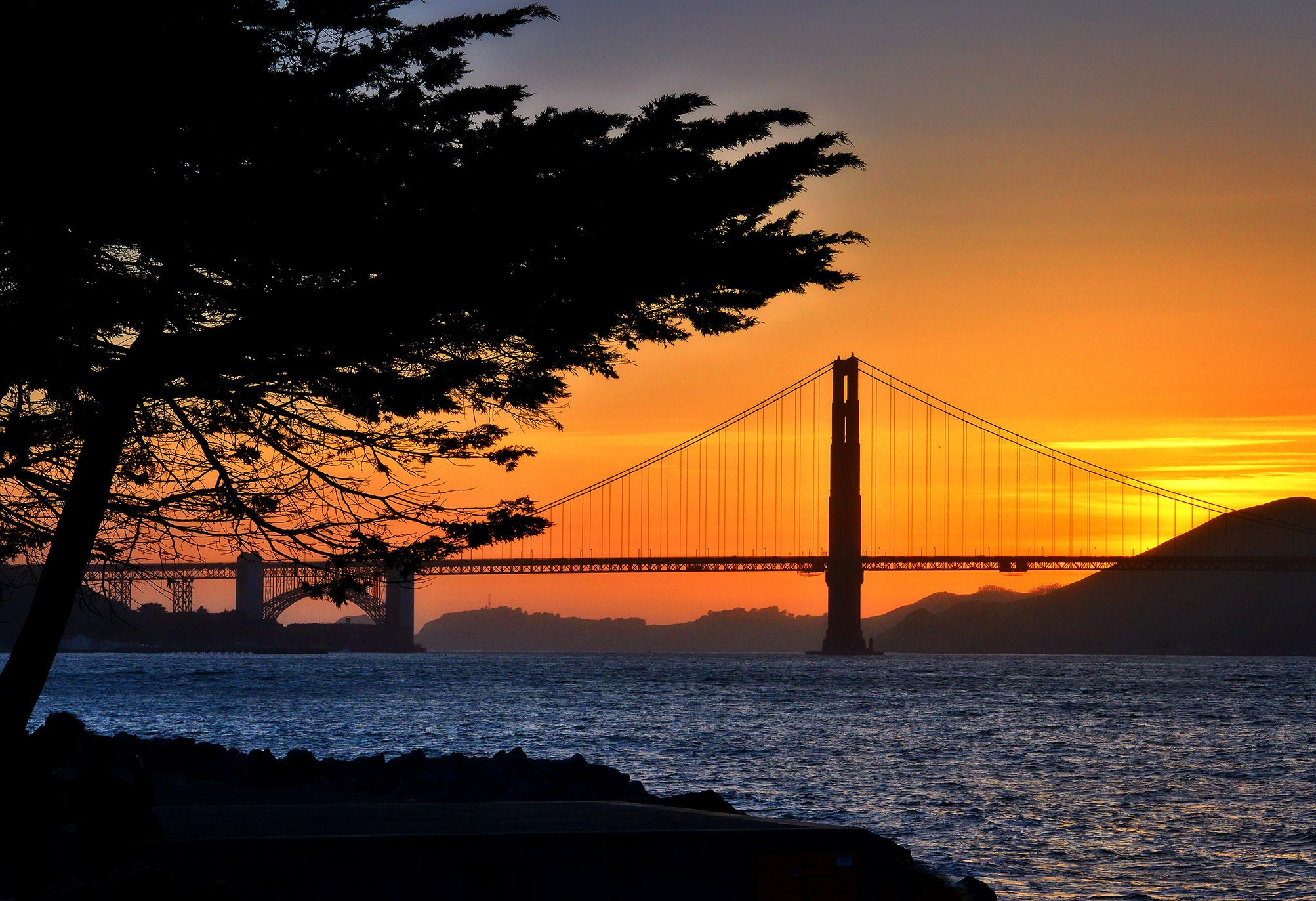 Golden Gate Bridge Sunset San Francisco CA - Etsy