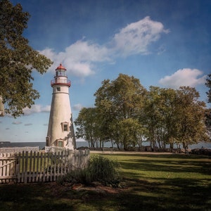 Marble Head Light House on Lake Erie Fine Art Print