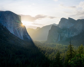 Tunnel View Sunrise, Yosemite, California, Nevada