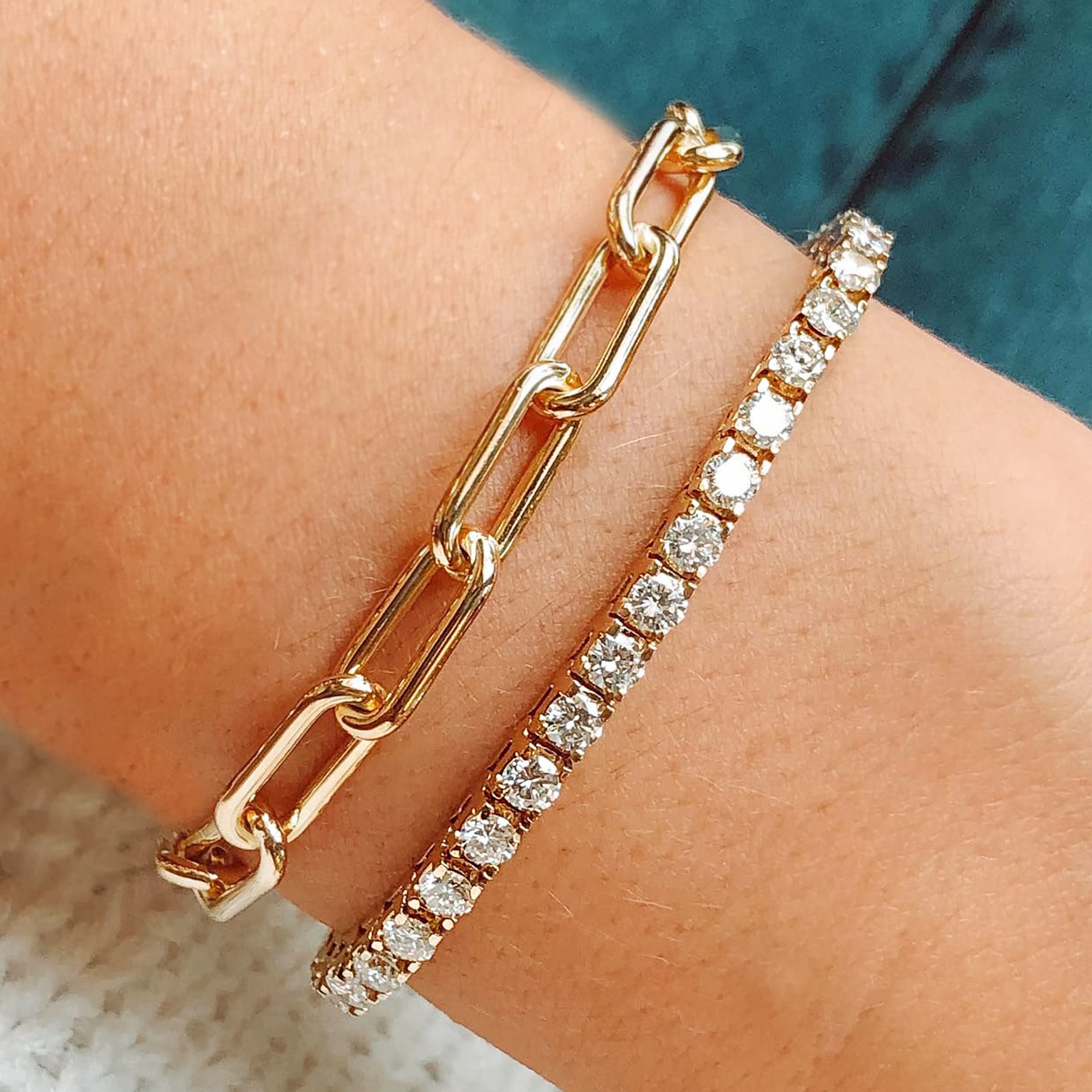 7.5 / 6mm diamond tennis bracelet CZ tennis bracelet Etsy