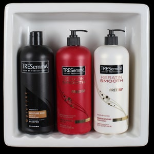 Classic series 1 Compartment Sanitary Tile Recessed Ceramic Shower Niche Shelf Gloss White