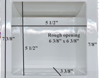 Modern Series 8x8 Shower Shampoo Recessed Niche box