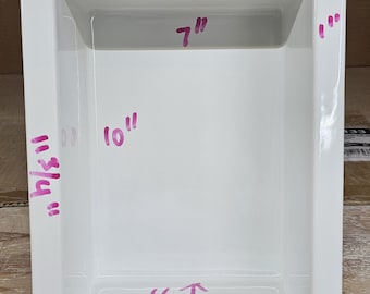 Modern 9x12 or 12x9 Premium Ceramic Shower Niches | Modern Recessed Storage | ShowerShelf