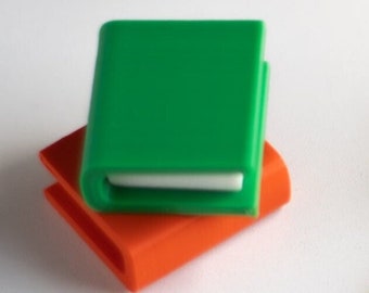 Tiny Book Keychain 3D Printed