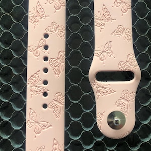 Butterflies Laser Engraved SmartWatch Bands