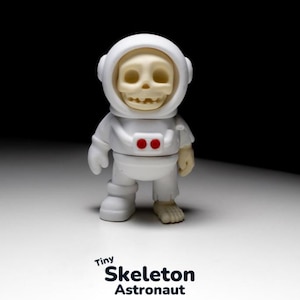 3D Printed Tiny Skeleton Astronaut