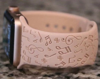 Music Laser Engraved SmartWatch Bands