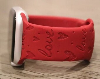 Love Laser Engraved SmartWatch Bands